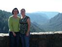 Jen and Janet at the scenic view on the drive to Flagstaff, AZ